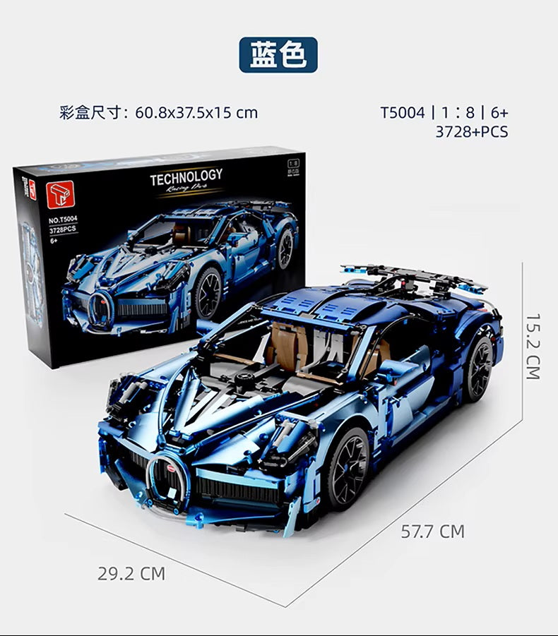 TGL T5004 T5004A Technology Sports Car Static Version High Difficulty Building Block Assembly Model Holiday Gift MOC