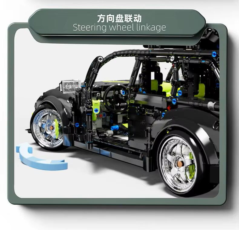 TGL T5023 Technology RS6 Sports Car Static Version High Difficulty Building Block Assembly Model Holiday Gift MOC