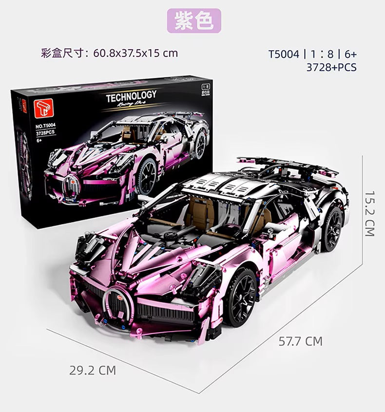 TGL T5004 T5004A Technology Sports Car Static Version High Difficulty Building Block Assembly Model Holiday Gift MOC