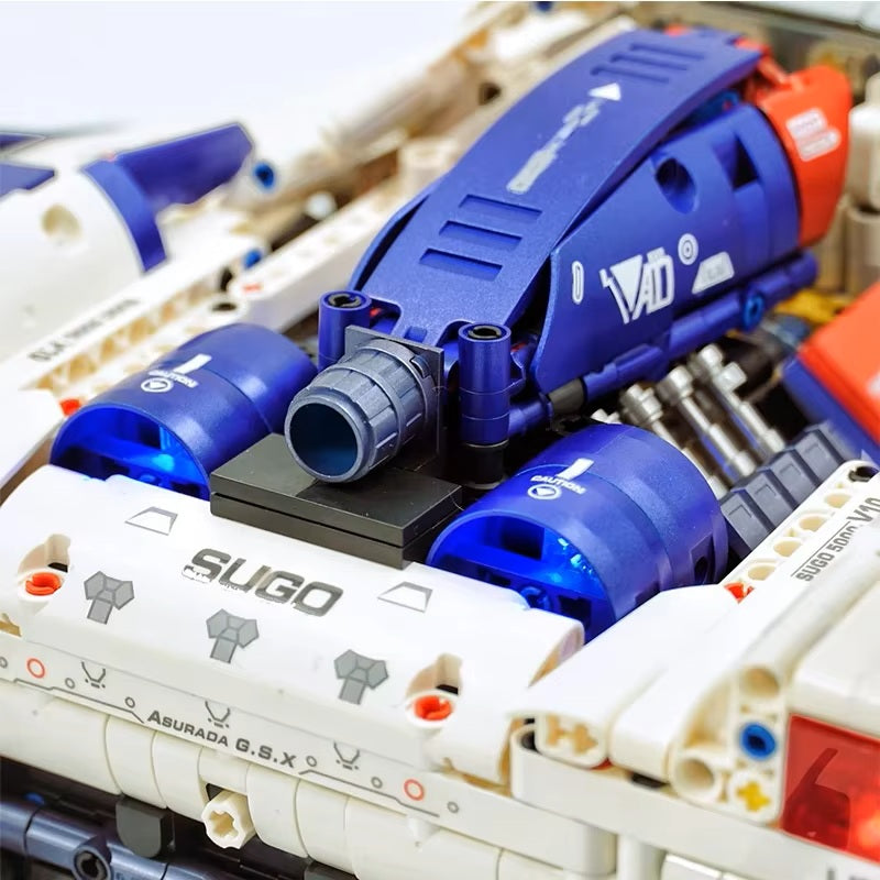 Technical Future Formula Super Sports Car Model Building Blocks Bricks DIY Puzzle Toys Birthday Christmas Gifts MOC-7001