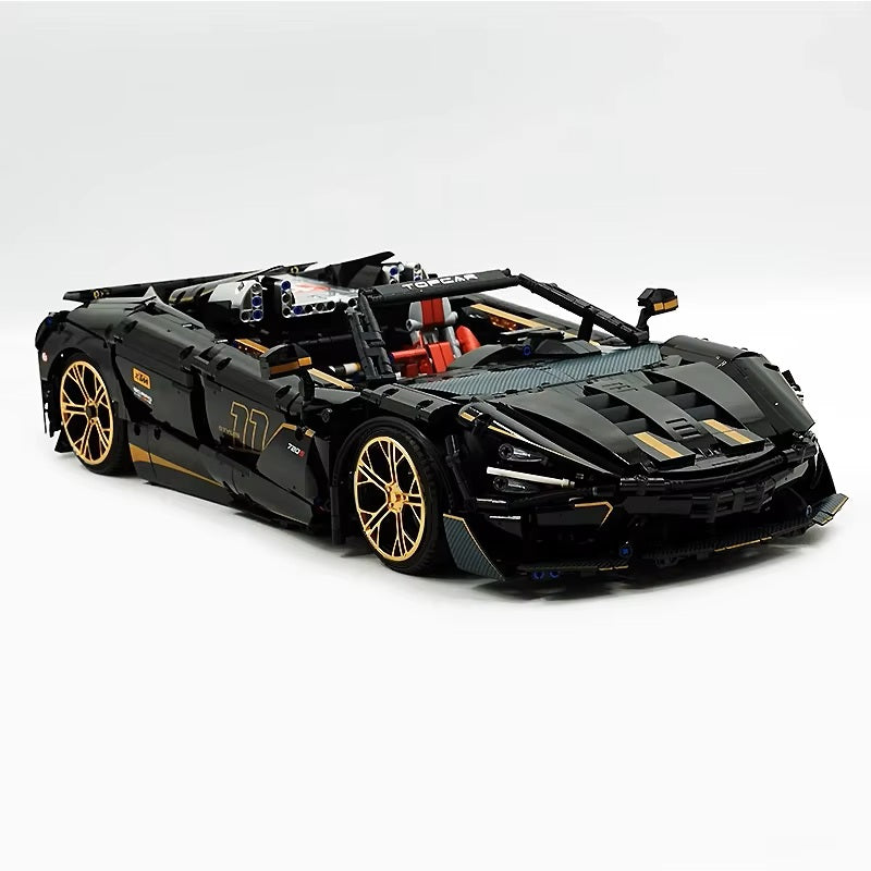 10625 1:8 MOC Sport Racing CAR Model 720S With Motor Building Blocks Bricks Assembly Toys for Children Christmas Gifts