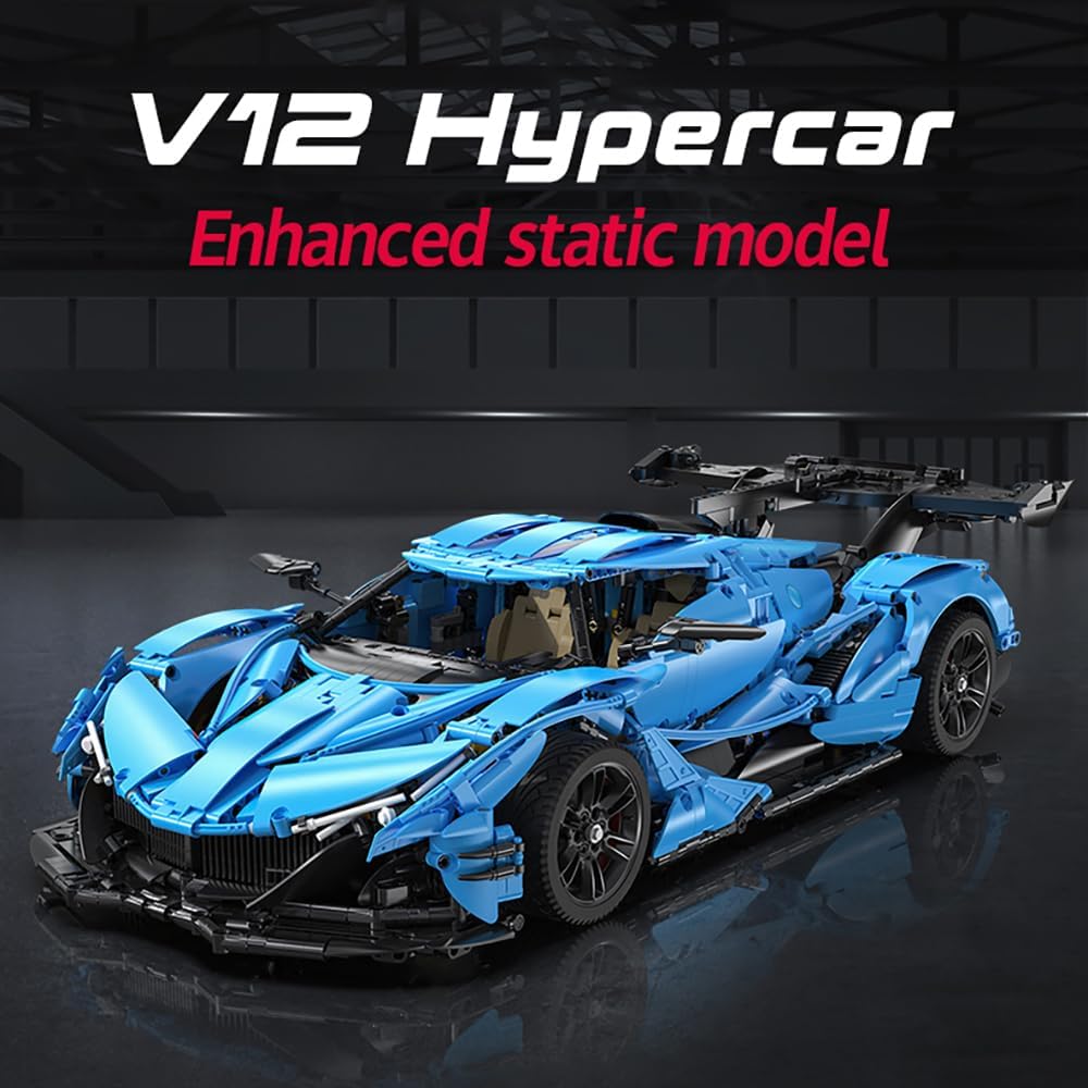 New Technical Sports Car Supercar Building Blocks Speed Vehicle Bricks Puzzle Educational Toy Christmas Gift for Kids MOC-C64003