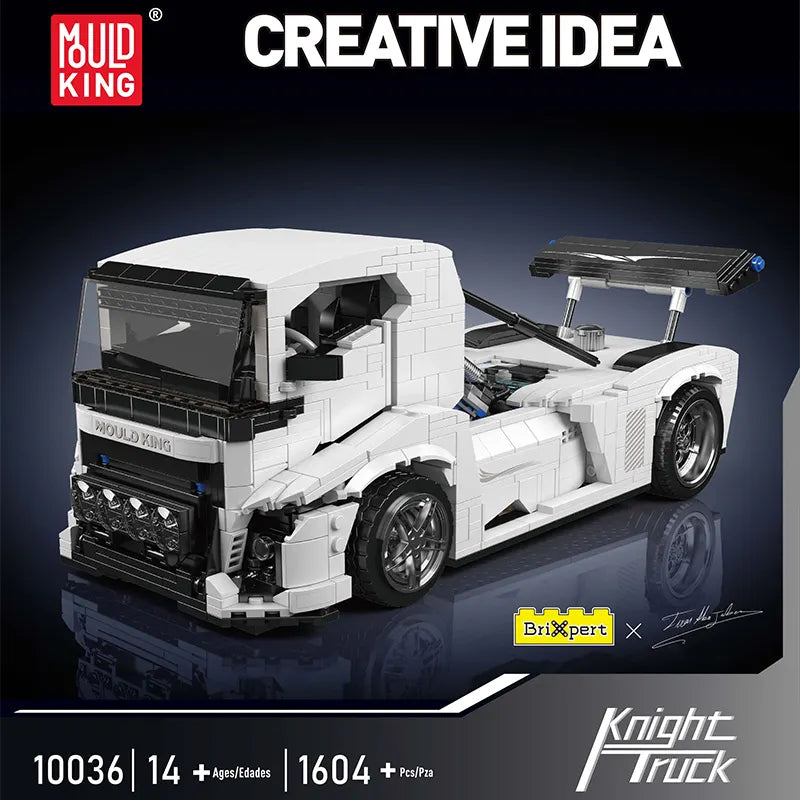 MOULD KING 10036 Knight Truck Building Blocks for Boy Building Blocks MOC Assembly Bricks 1604 Bricks