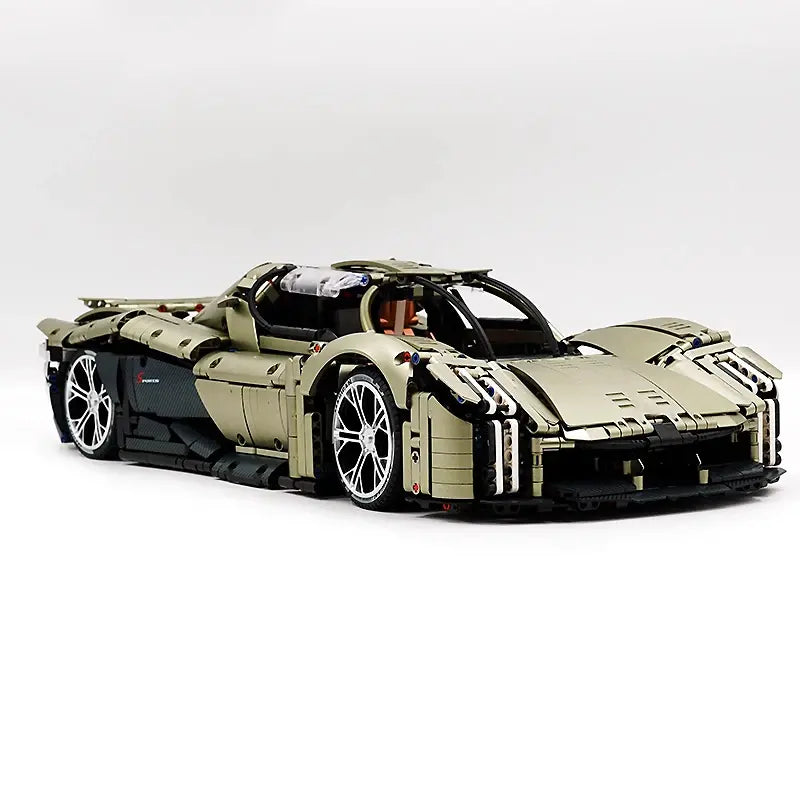Technical RC Black X Super Sports Car Building Bricks Blocks Puzzle DIY Toy Assembly Christmas Gift Kids GULY 10626 1:8 MOC