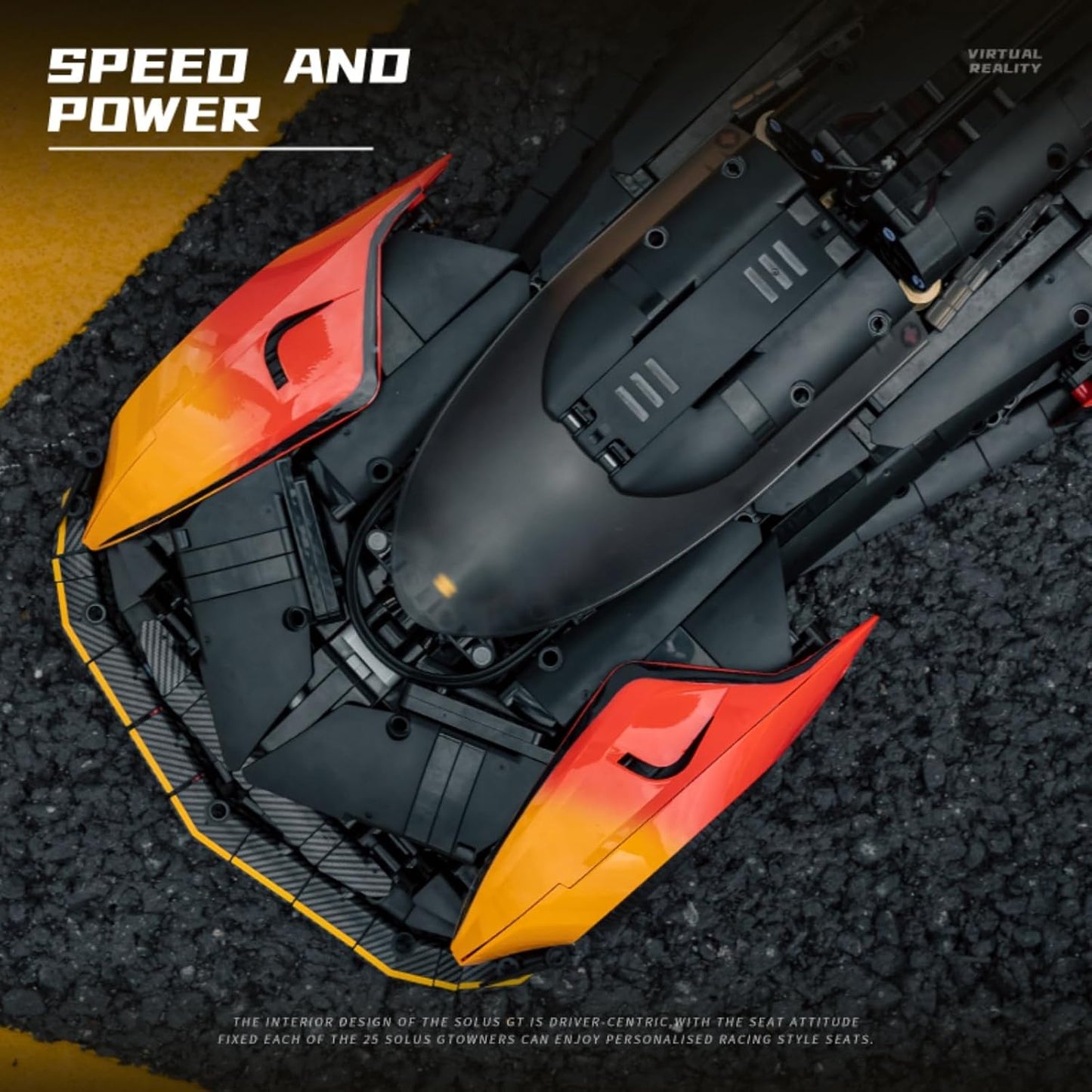 SOLUS GT Technology Supercar Static Version High Difficulty Building Block Assembly Model Holiday Gift EIKEE Y10000