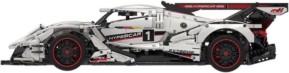 High-Tech V12 Hypercar 1:8 Remote Control Super Racing Car Moc High Tech Bricks Model Building Blocks Toy C61053