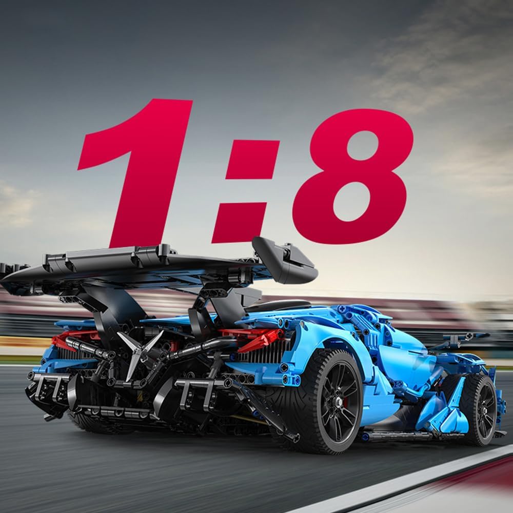 New Technical Sports Car Supercar Building Blocks Speed Vehicle Bricks Puzzle Educational Toy Christmas Gift for Kids MOC-C64003