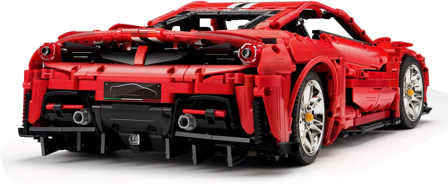 C61042 RC New MOC 3187 Pcs Italian Super Racing Car Model With Motor Building Blocks Bricks Toys for Kids Christmas Gifts