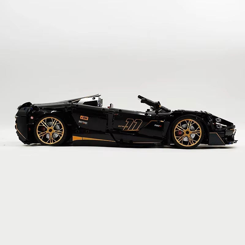10625 1:8 MOC Sport Racing CAR Model 720S With Motor Building Blocks Bricks Assembly Toys for Children Christmas Gifts