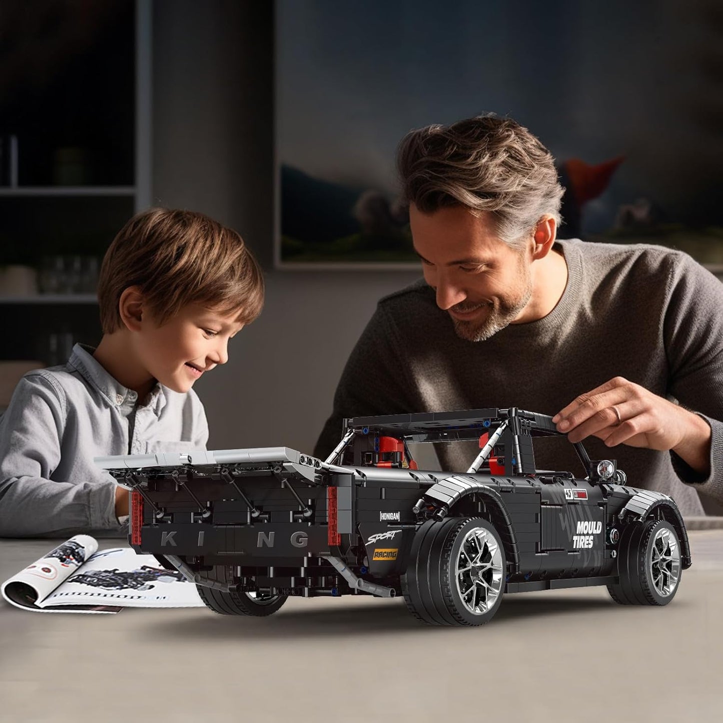 Technical Remote Control Car MOC Motorized Off-Road Pickup Truck Building Blocks Brick Toy Christmas Gifts Kids 13082