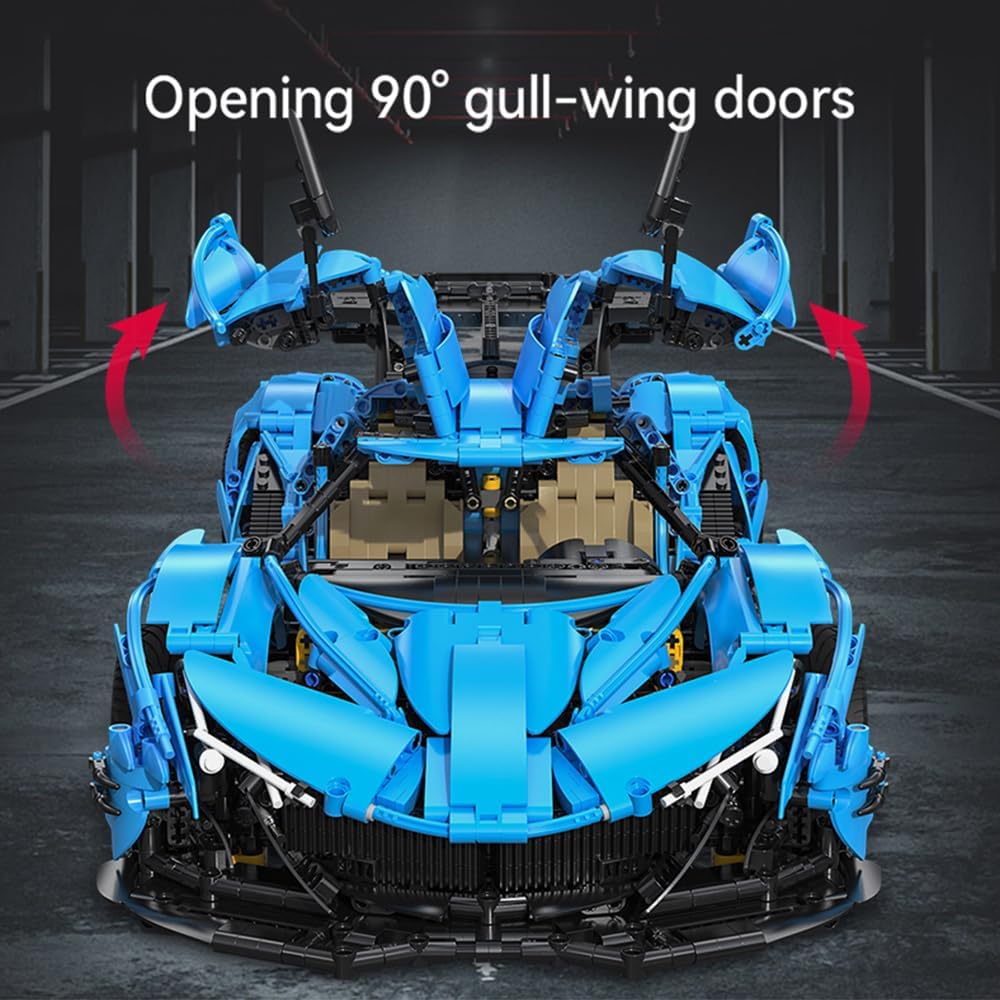 New Technical Sports Car Supercar Building Blocks Speed Vehicle Bricks Puzzle Educational Toy Christmas Gift for Kids MOC-C64003