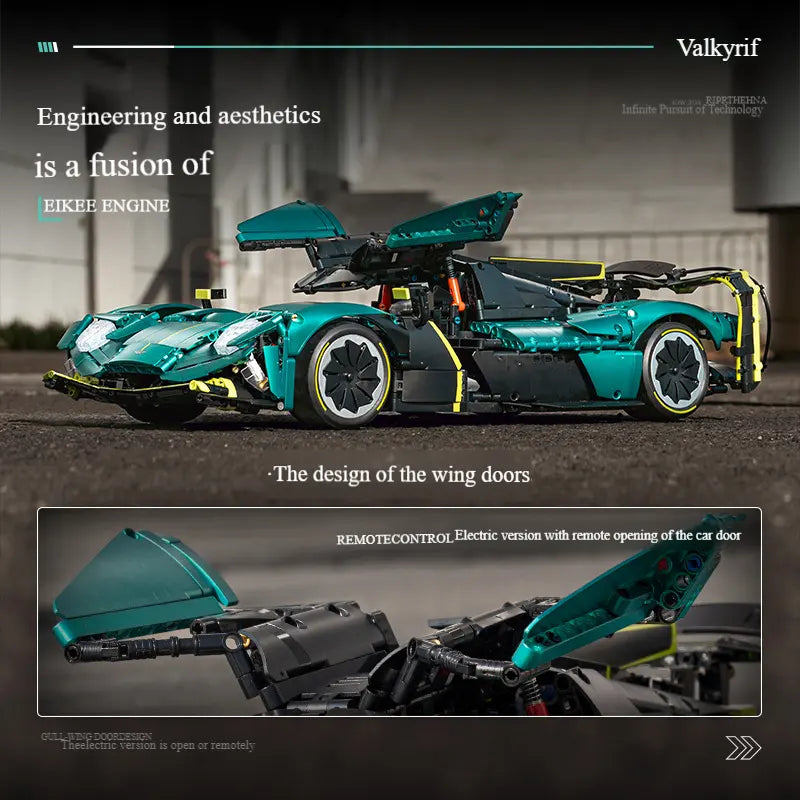 Valkyrie Technology Supercar Static Version High Difficulty Building Block Assembly Model Holiday Gift EIKEE Y18006