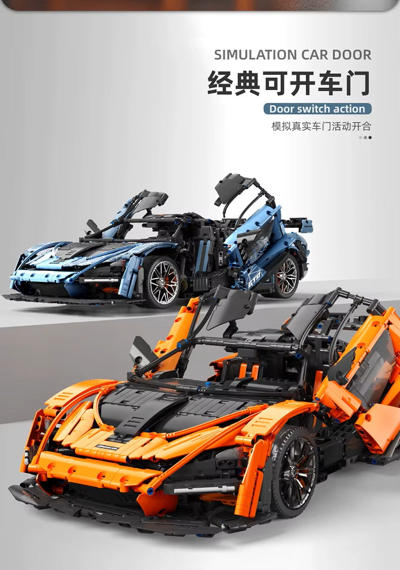 TGL T5013B Technology Senna Sports Car Static Version High Difficulty Building Block Assembly Model Holiday Gift MOC