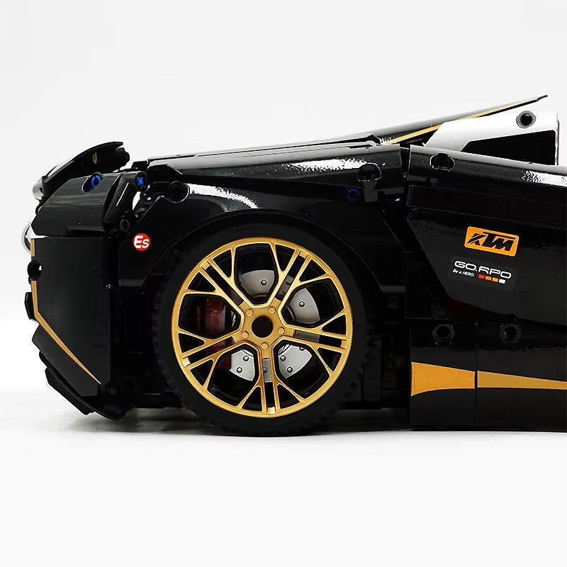 10625 1:8 MOC Sport Racing CAR Model 720S With Motor Building Blocks Bricks Assembly Toys for Children Christmas Gifts