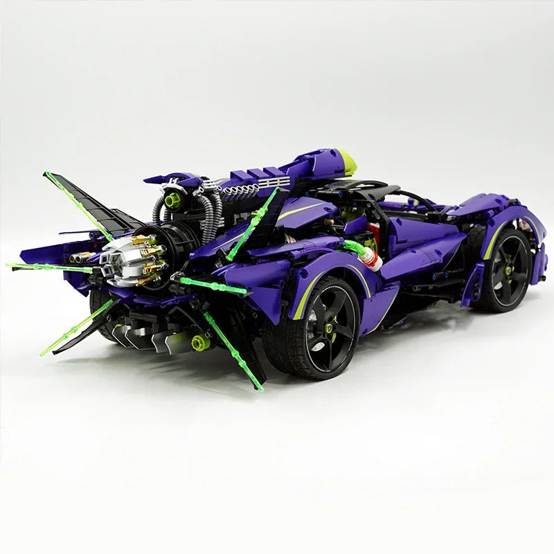 10614 Technical MOC ApolloS Evo Super Hypercar Model Building Blocks Bricks Puzzle Toy Christmas Birthday Gifts for Kids