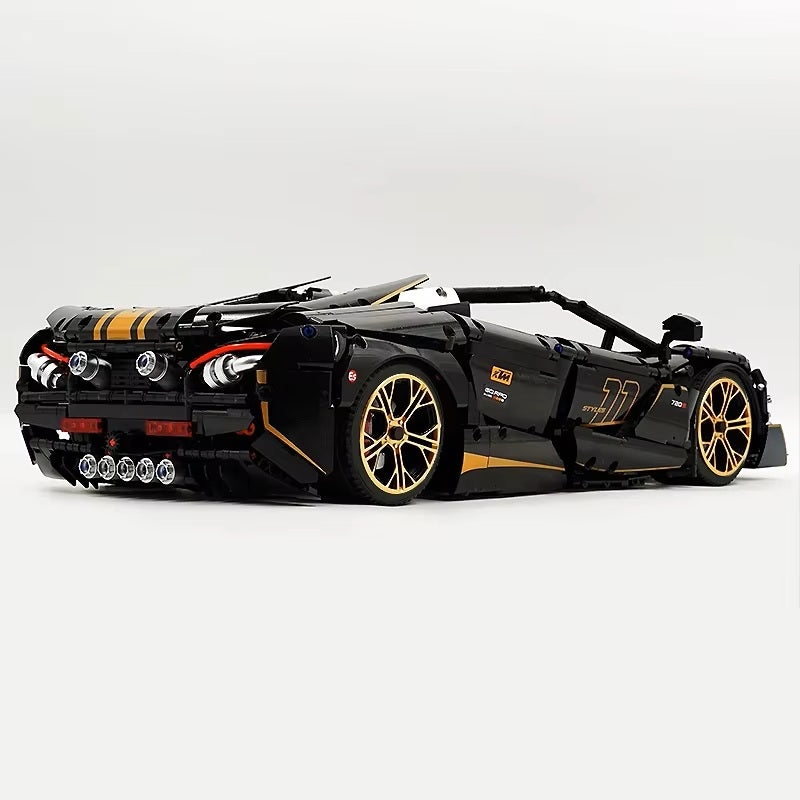10625 1:8 MOC Sport Racing CAR Model 720S With Motor Building Blocks Bricks Assembly Toys for Children Christmas Gifts