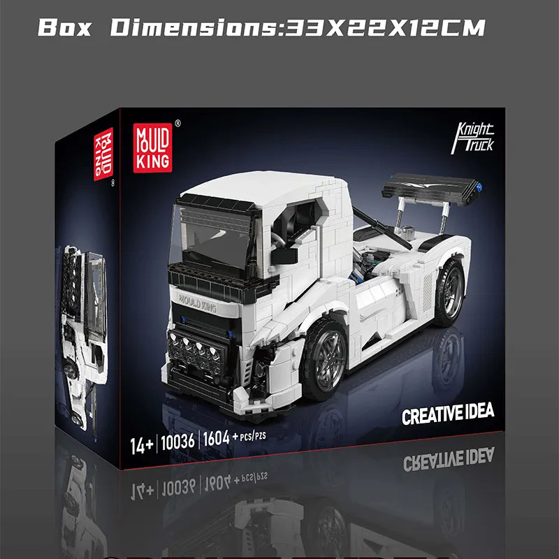 MOULD KING 10036 Knight Truck Building Blocks for Boy Building Blocks MOC Assembly Bricks 1604 Bricks