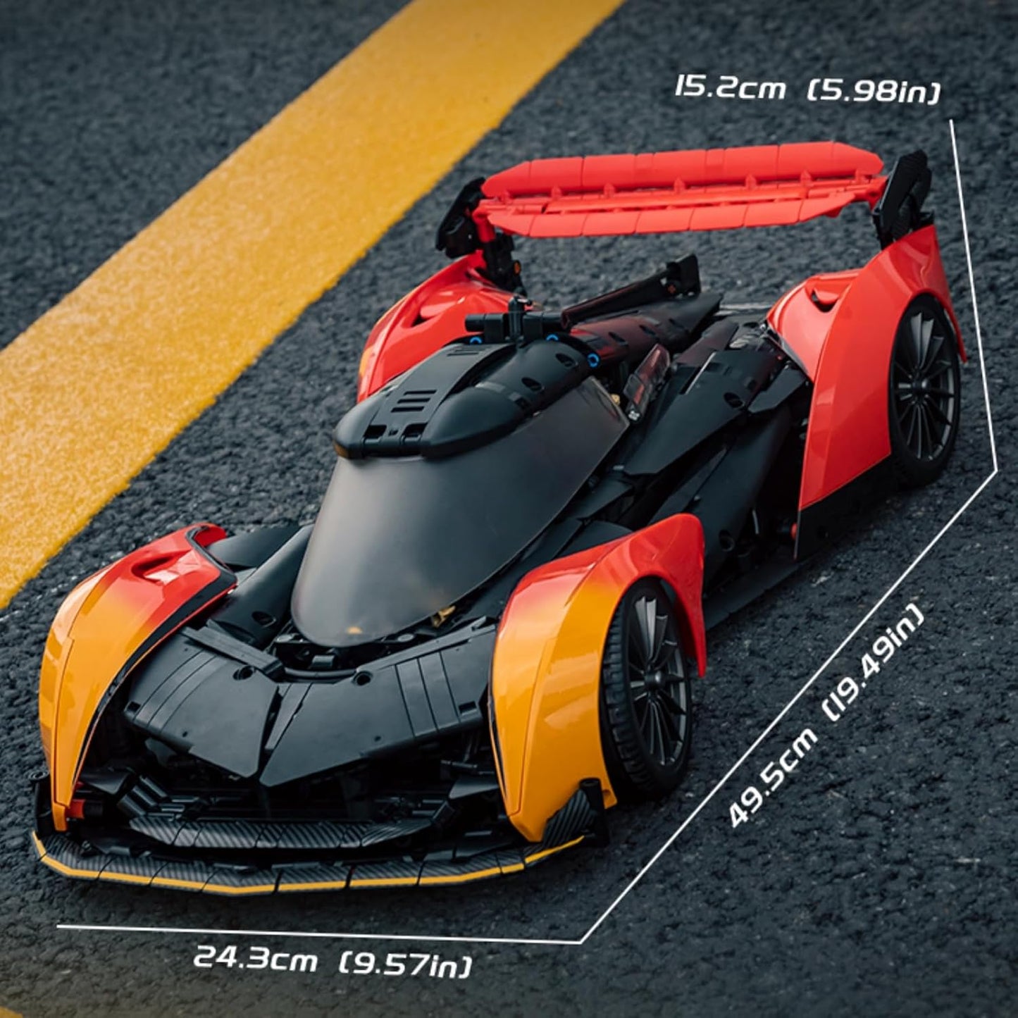 SOLUS GT Technology Supercar Static Version High Difficulty Building Block Assembly Model Holiday Gift EIKEE Y10000