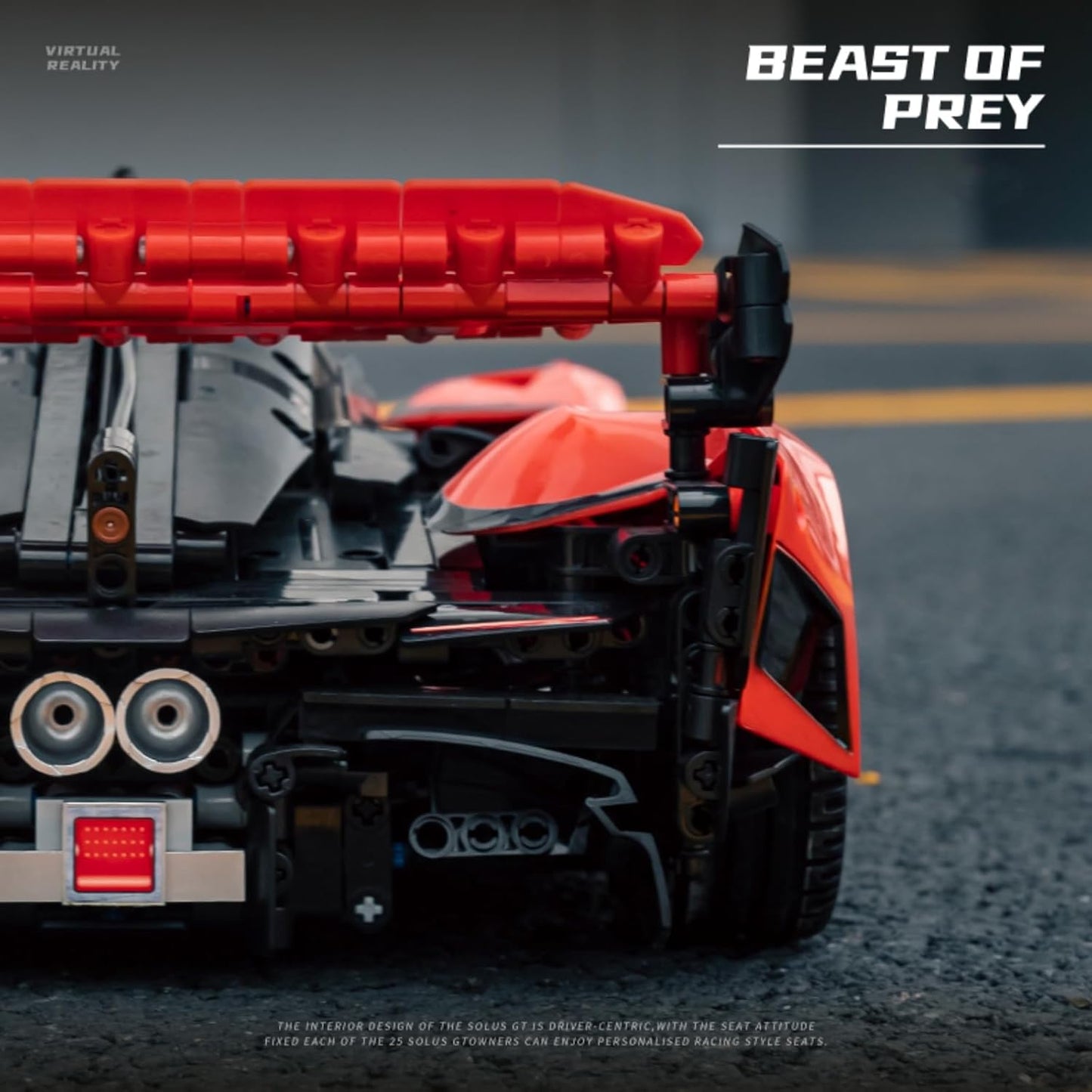 SOLUS GT Technology Supercar Static Version High Difficulty Building Block Assembly Model Holiday Gift EIKEE Y10000