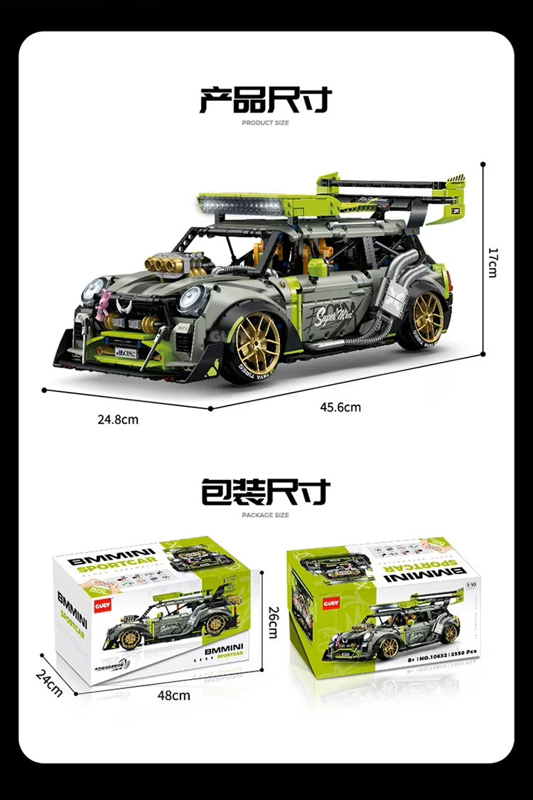 10632 Technical MOC City Racing 1:10 Super Sports Vehice Model Building Blocks Bricks DIY Puzzle Toys Christmas Gifts Kids