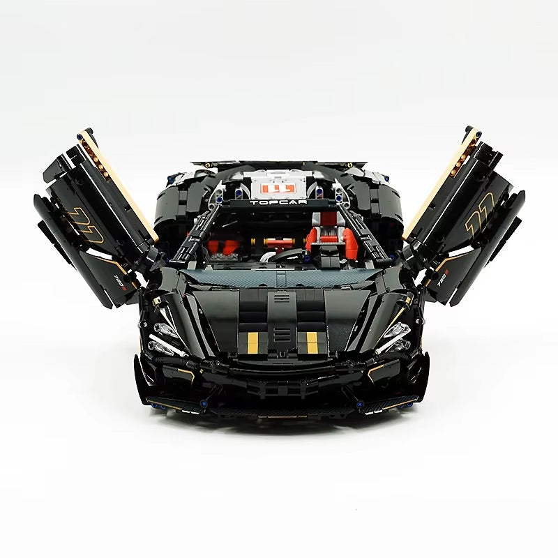 10625 1:8 MOC Sport Racing CAR Model 720S With Motor Building Blocks Bricks Assembly Toys for Children Christmas Gifts