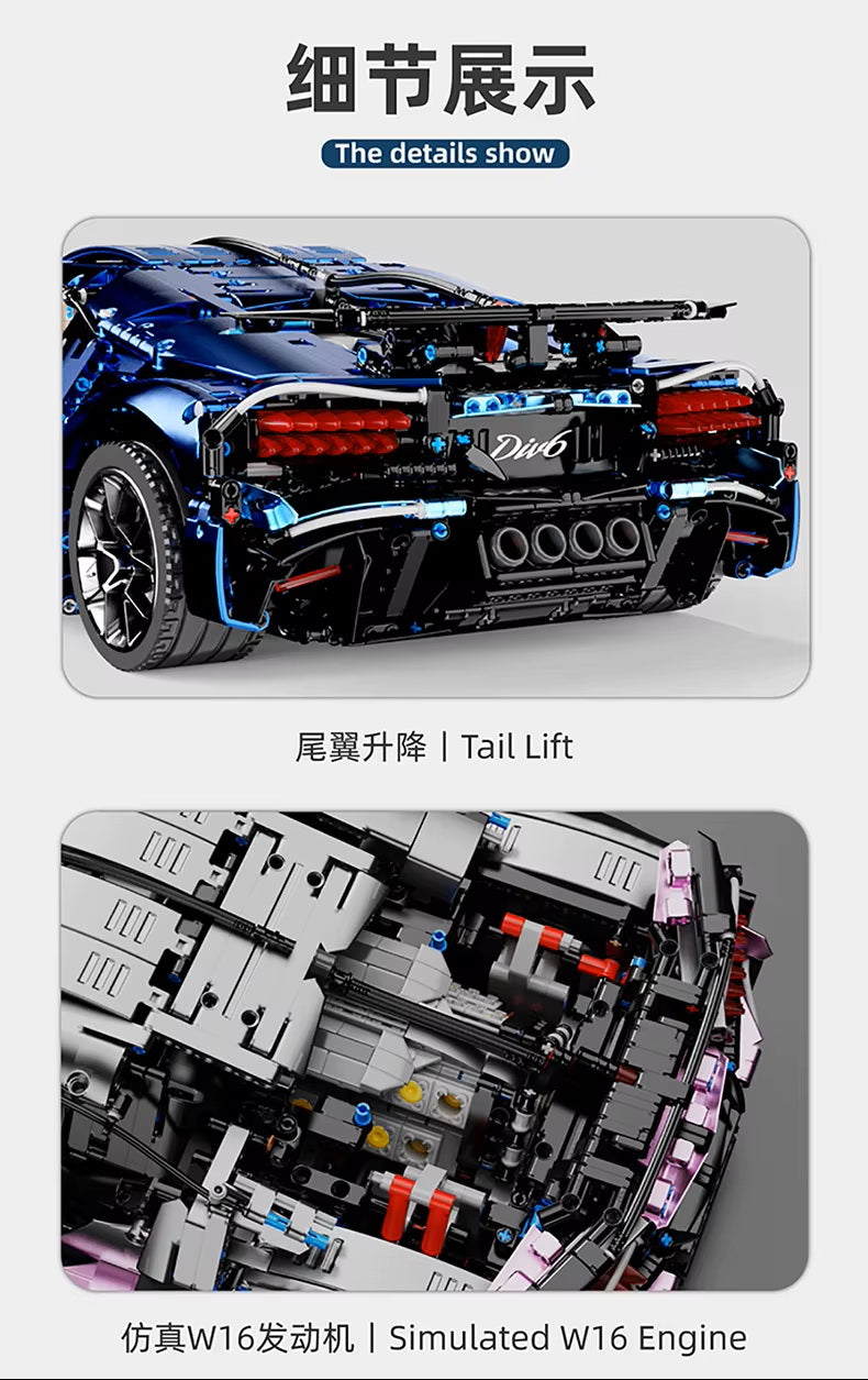TGL T5004 T5004A Technology Sports Car Static Version High Difficulty Building Block Assembly Model Holiday Gift MOC