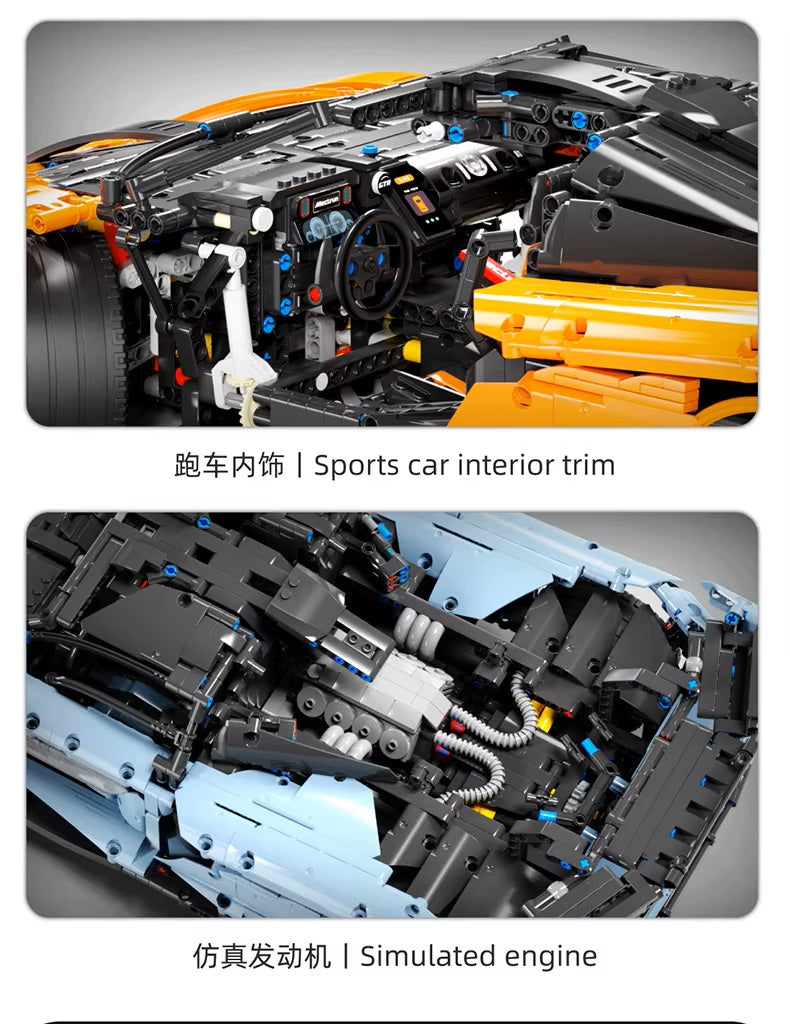 TGL T5013B Technology Senna Sports Car Static Version High Difficulty Building Block Assembly Model Holiday Gift MOC