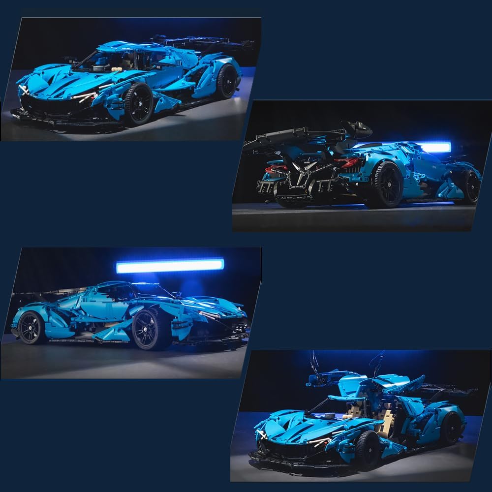 New Technical Sports Car Supercar Building Blocks Speed Vehicle Bricks Puzzle Educational Toy Christmas Gift for Kids MOC-C64003