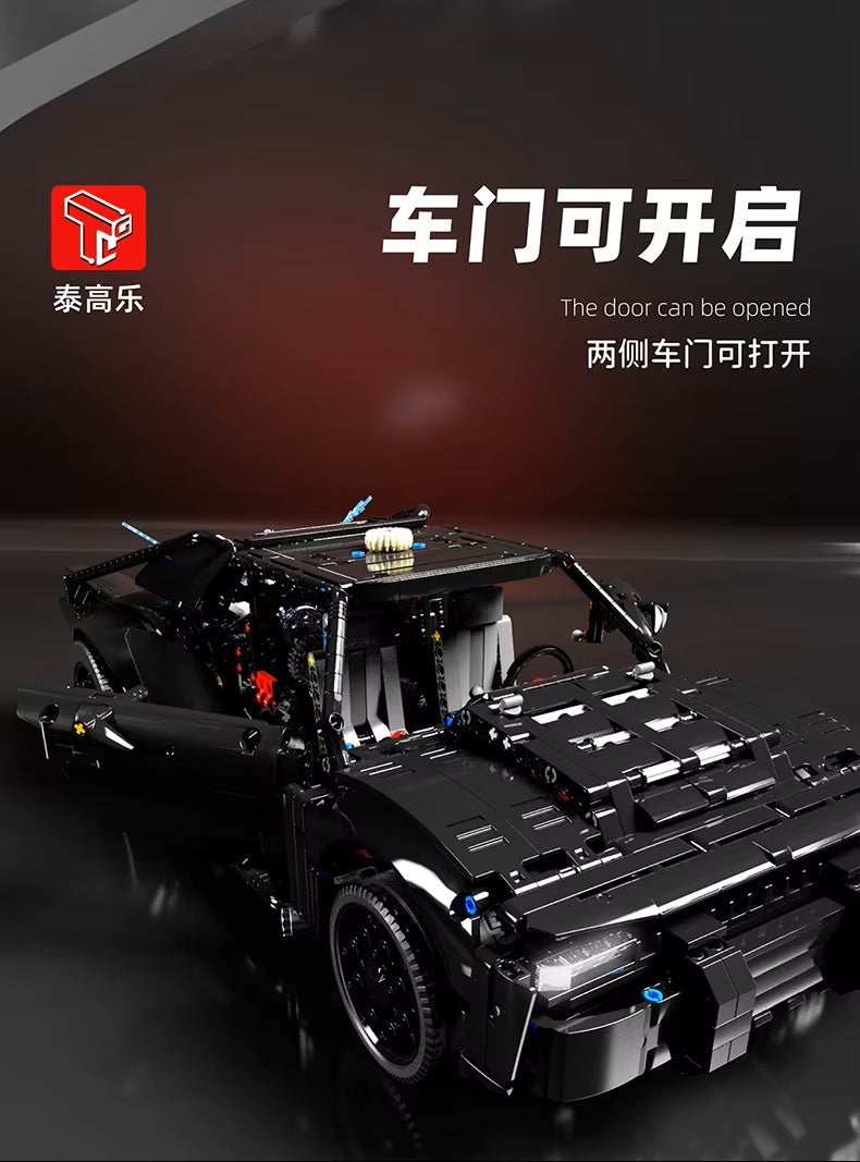 TGL T5029 Technology Batmobile Static Version High Difficulty Building Block Assembly Model Holiday Gift MOC