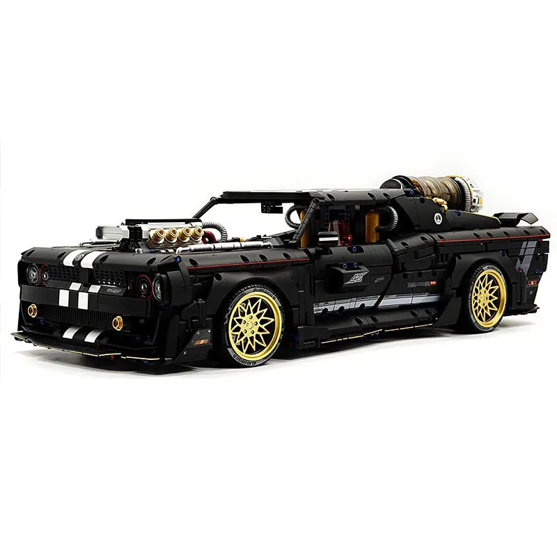 10637 1:8 Dark Warrior High-Tech Racing Building Block Assembly Supercar Bricks Model DIY Toys Children Christmas Gifts