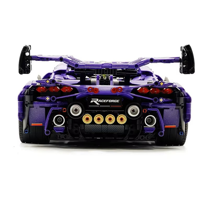 3654 Pieces GULY 10635 1:8 MOC High-Tech RC Racing Building Blocks Assembling Sports Vehicle Bricks Model Toys DIY Children Christmas Gifts