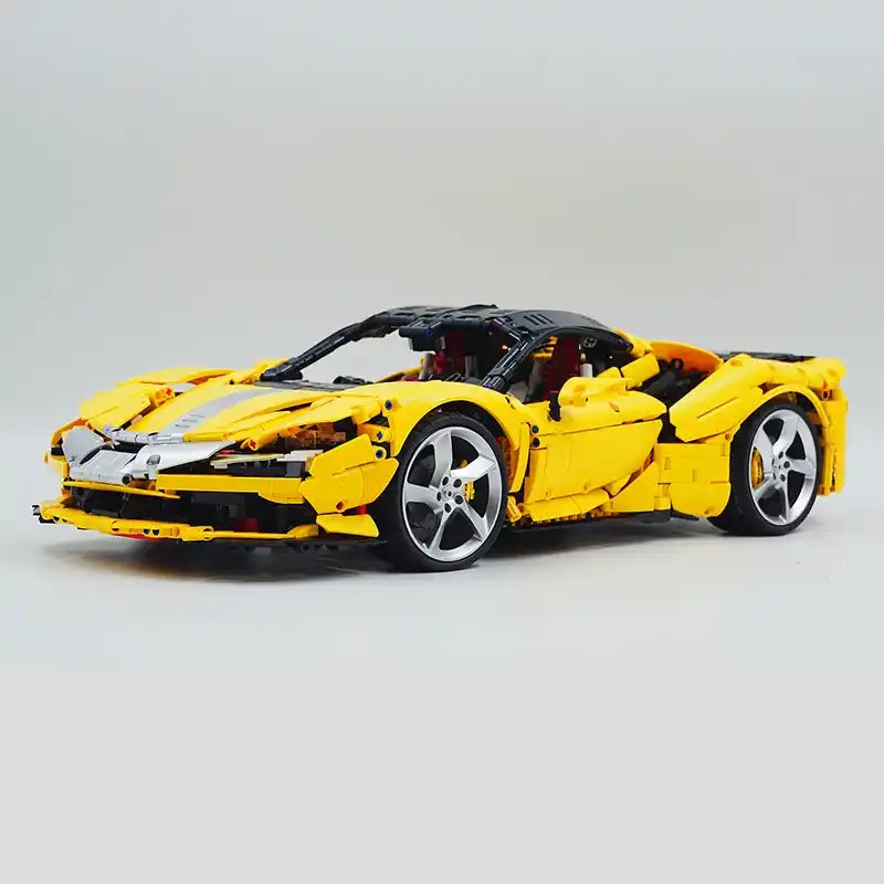 The SF90 Limited Red Super Sport Car Building Blocks Speed Racing Vehicle Brick Assembly Education Toy Boys Adult Christmas Gift