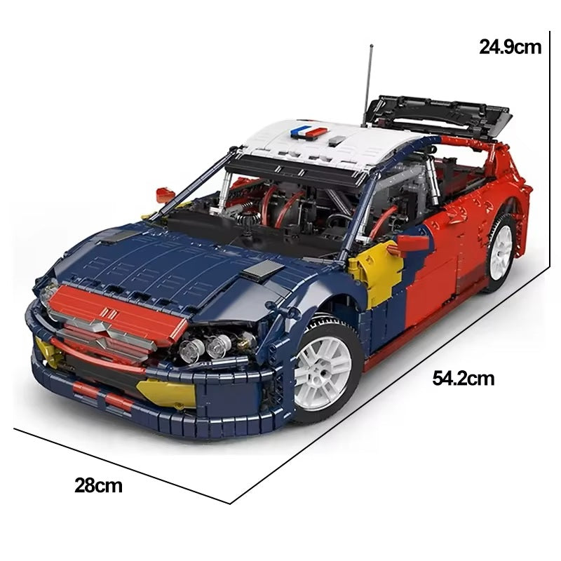4606 Pieces 13187 Technical Car Building Blocks C4 Sports Racing Car Model DIY Toys Assembly Car Bricks 1:8 Kids Christmas Gifts