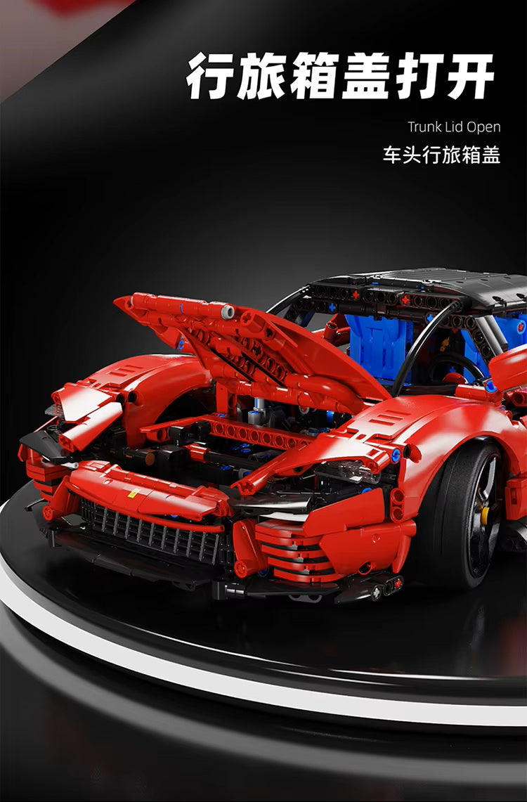 TGL T5032 Technology SP3 Sports Car Static Version High Difficulty Building Block Assembly Model Holiday Gift MOC