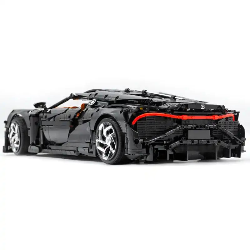 Technical MOC 13163s 4800 pieces Black Super Sports Vehicle Racing Car Hypercar Model Building Blocks Puzzle Assembly Toys Christmas Gifts