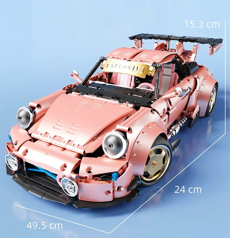 TGL T5036 Technology 911 Low Slung Sports Car Static Version High Difficulty Building Block Assembly Model Holiday Gift MOC