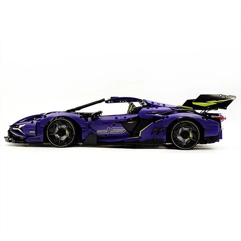 3654 Pieces GULY 10635 1:8 MOC High-Tech RC Racing Building Blocks Assembling Sports Vehicle Bricks Model Toys DIY Children Christmas Gifts