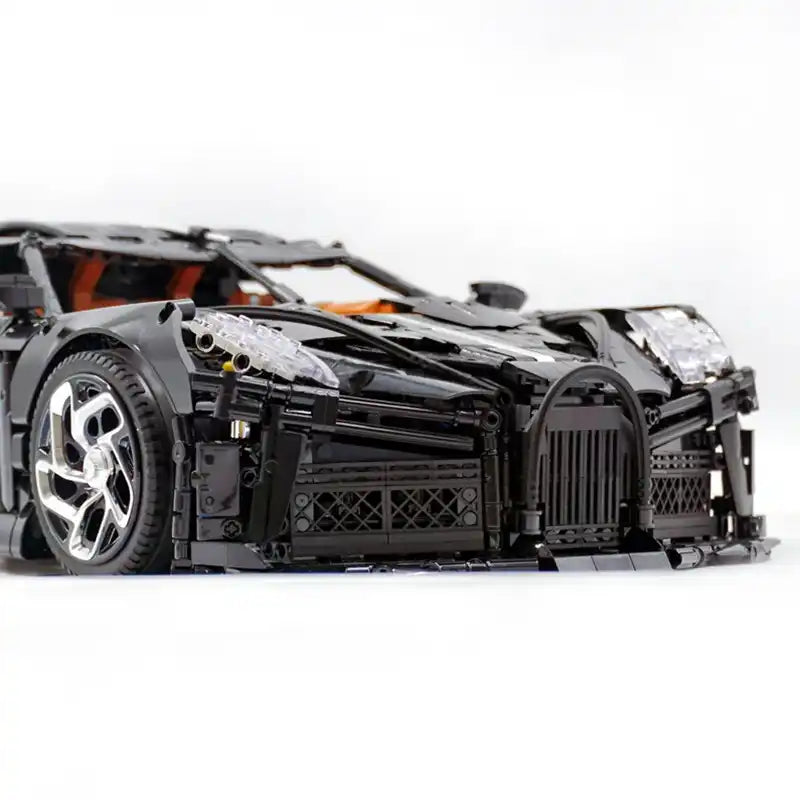 Technical MOC 13163s 4800 pieces Black Super Sports Vehicle Racing Car Hypercar Model Building Blocks Puzzle Assembly Toys Christmas Gifts
