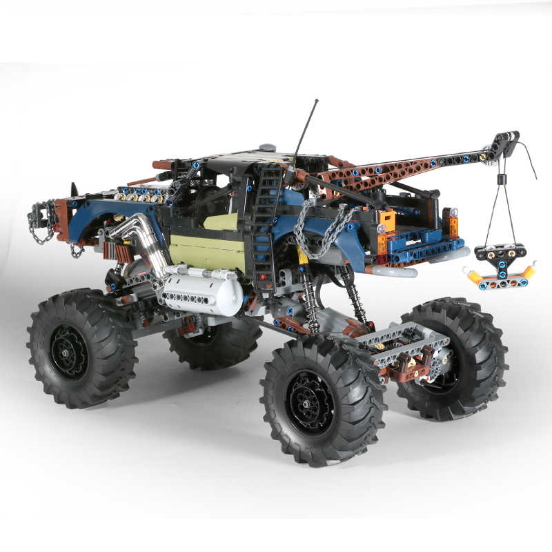 MOULD KING 1507 Pieces 18006 Rebel Tow Truck Racing Car Building Block RC Off-Road Climbing Buggy Vehicle Brick Children Toys Christmas Gift