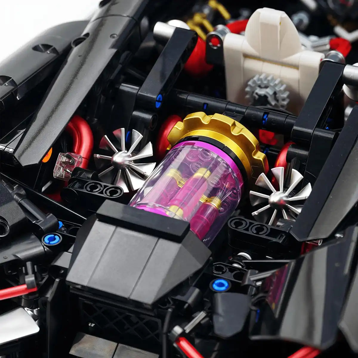 Black 1:8 Lambo 2884 Pieces Concept Sports Car Model Building Blocks MOC 10644 Speed Vehicle Bricks Ideas High Tech Toy Kit Gift Kids