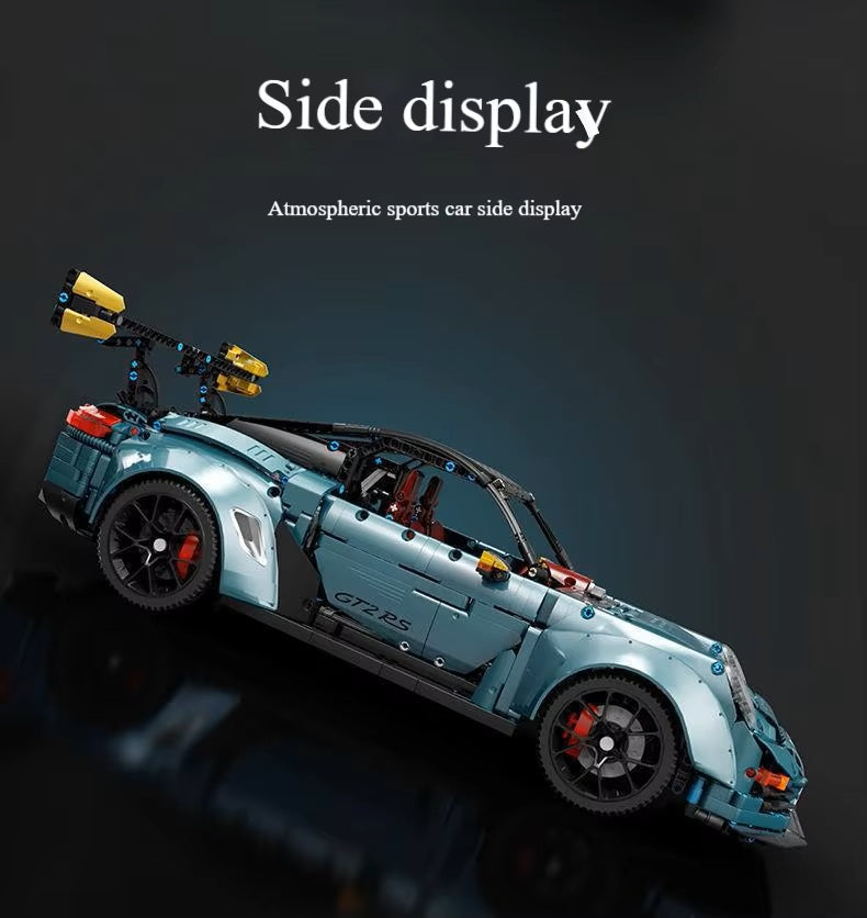 TGL T5026 Technology 911 Sports Car Static Version High Difficulty Building Block Assembly Model Holiday Gift MOC