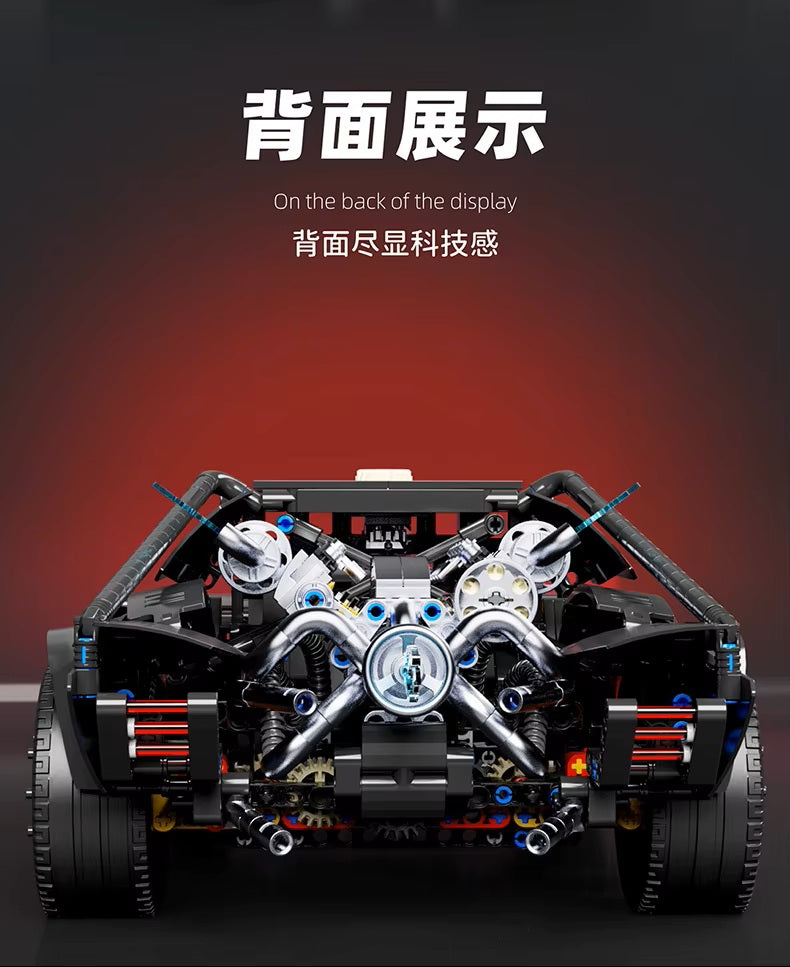TGL T5029 Technology Batmobile Static Version High Difficulty Building Block Assembly Model Holiday Gift MOC