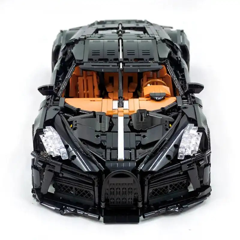 Technical MOC 13163s 4800 pieces Black Super Sports Vehicle Racing Car Hypercar Model Building Blocks Puzzle Assembly Toys Christmas Gifts
