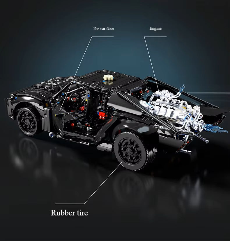 TGL T5029 Technology Batmobile Static Version High Difficulty Building Block Assembly Model Holiday Gift MOC