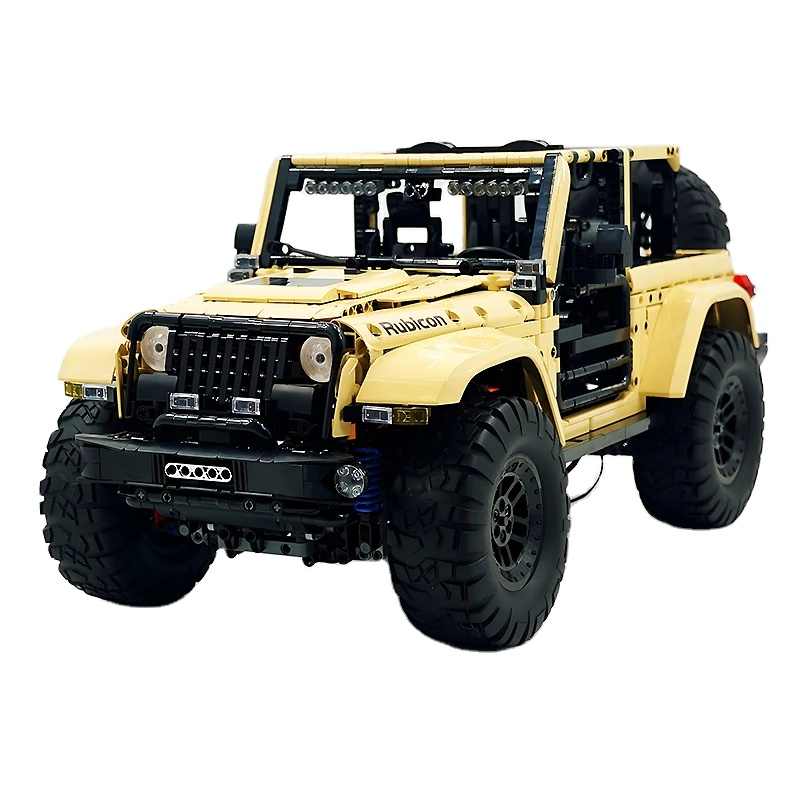 3621 Pieces High Tech Car 13184 Toys APP/RC Motorized Wrangler SUV Car Model Building Block Brick Puzzle Kids Christmas Gift Toys