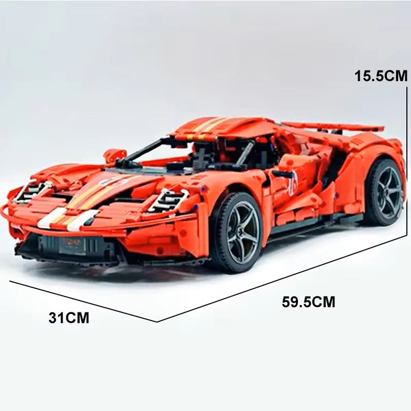 TGL T5042 3056 Pieces Technology GT Supercar Static Version High Difficulty Building Block Assembly Model Holiday Gift MOC