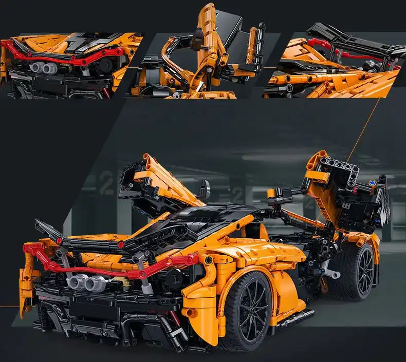 Technical Smiling Assassin Hypercar Supercar,1:10 Concept Sports Car 3617PCS Model Building Blocks Kits C61513 Gift