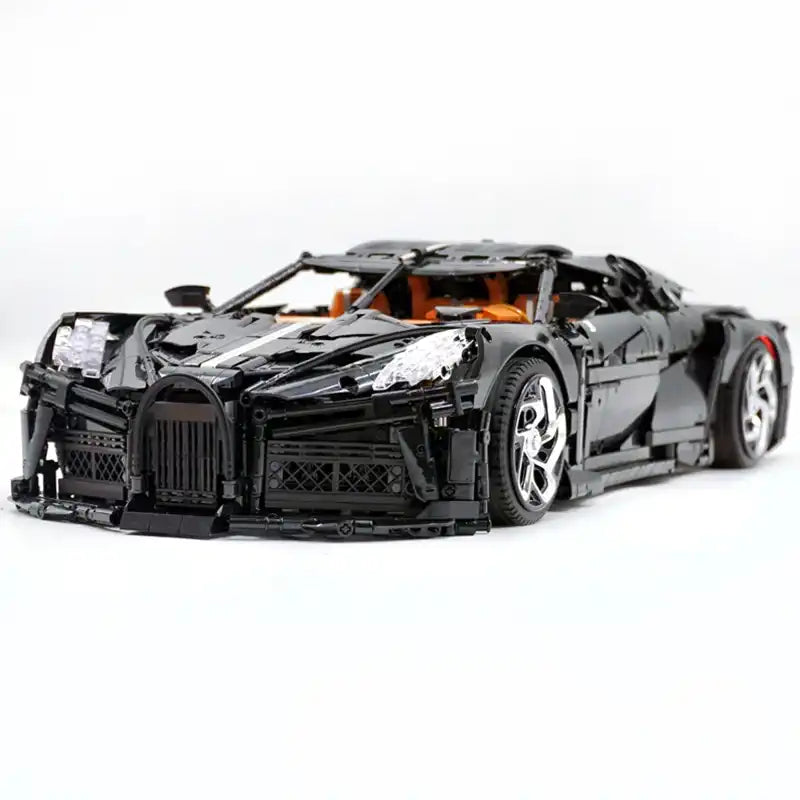 Technical MOC 13163s 4800 pieces Black Super Sports Vehicle Racing Car Hypercar Model Building Blocks Puzzle Assembly Toys Christmas Gifts