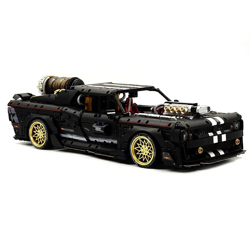 10637 1:8 Dark Warrior High-Tech Racing Building Block Assembly Supercar Bricks Model DIY Toys Children Christmas Gifts