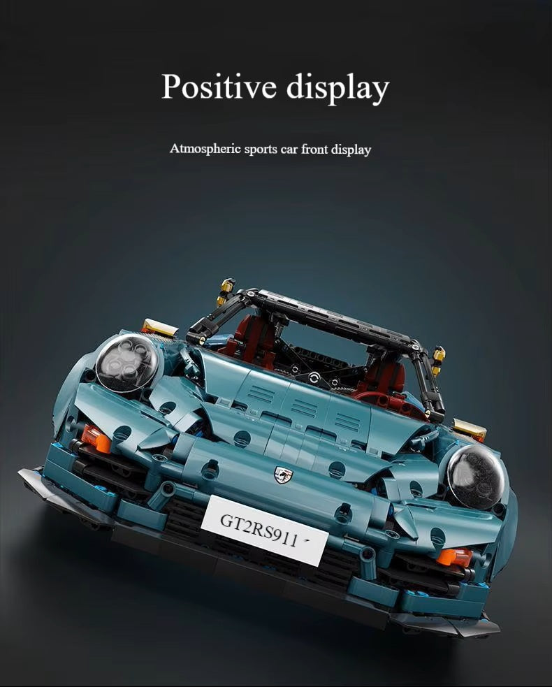 TGL T5026 Technology 911 Sports Car Static Version High Difficulty Building Block Assembly Model Holiday Gift MOC